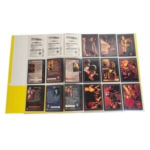 The Crow City Of Angels Trading Cards Lot Of 42 With 3 Tattoos And Binder NM